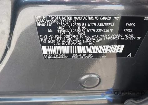 2015 Toyota Rav4 Limited from USA, damaged, VIN 2T3YFREVXFW229798